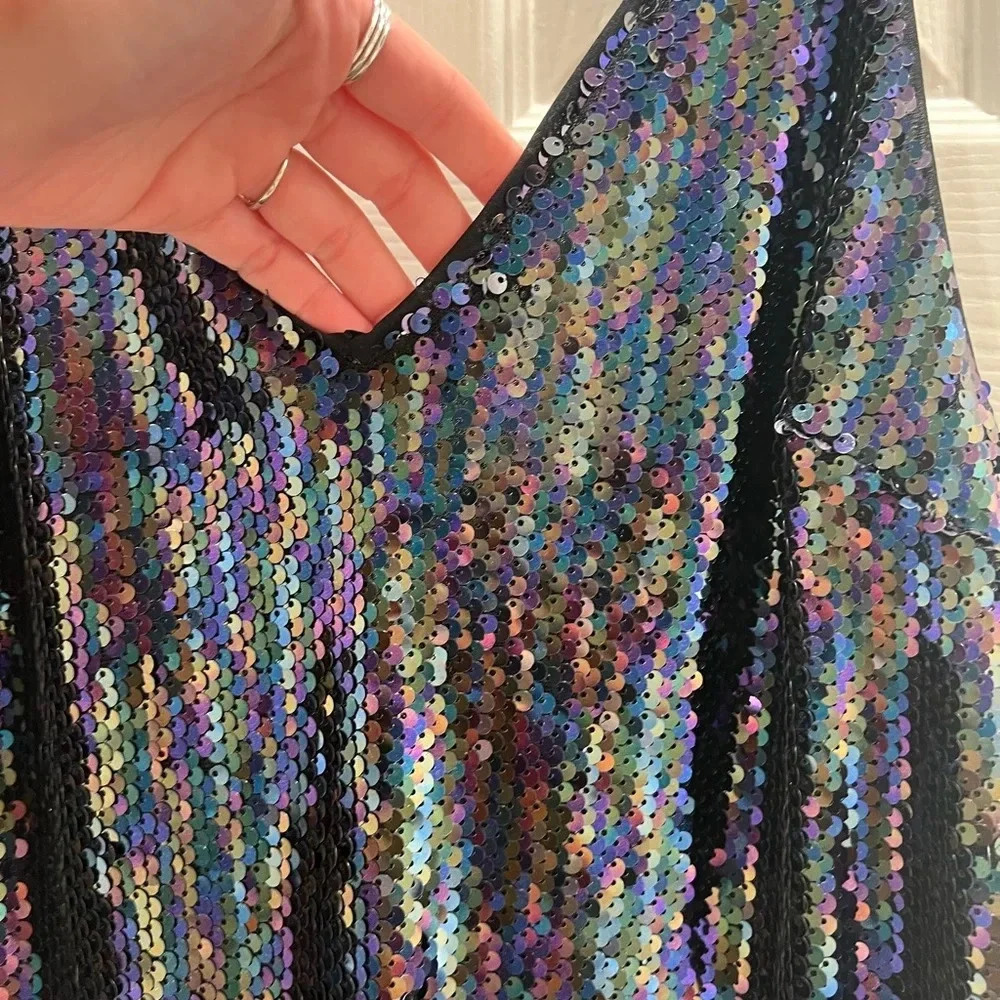 AQUA Bloomingdale’s Sequined Slip Dress - Picture 8 of 13